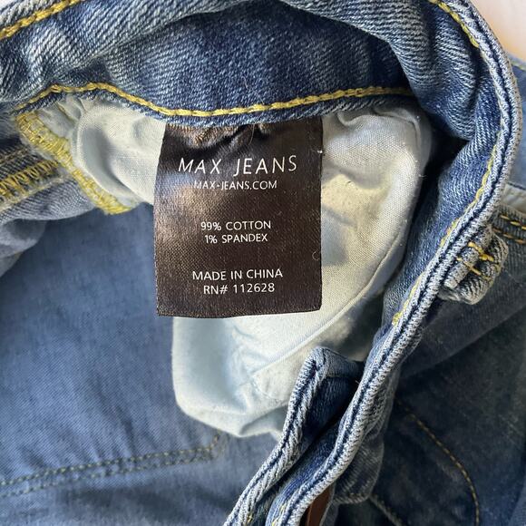 MAX Jeans Women’s Waxed Jeans Denim Shorts size 6, Blue - Picture 9 of 10